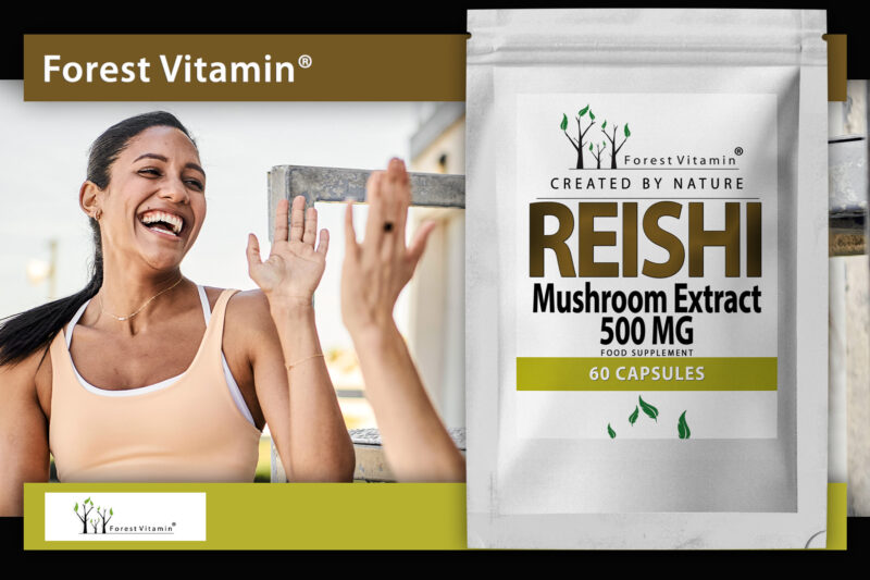 Forest Vitamin® Ekstrakt z Grzyba REISHI 500 mg - 60 Kapsułek - obrazek 6