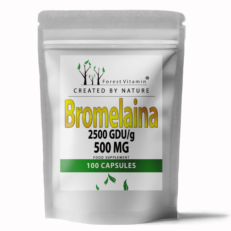Forest Vitamin® Bromelaina 500 mg - 100 Kapsułek HPMC