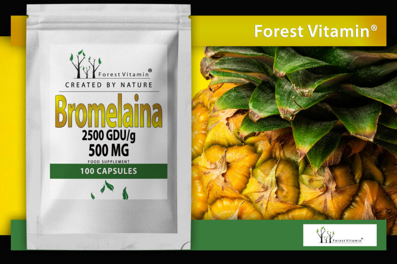 Forest Vitamin® Bromelaina 500 mg - 100 Kapsułek HPMC - obrazek 6
