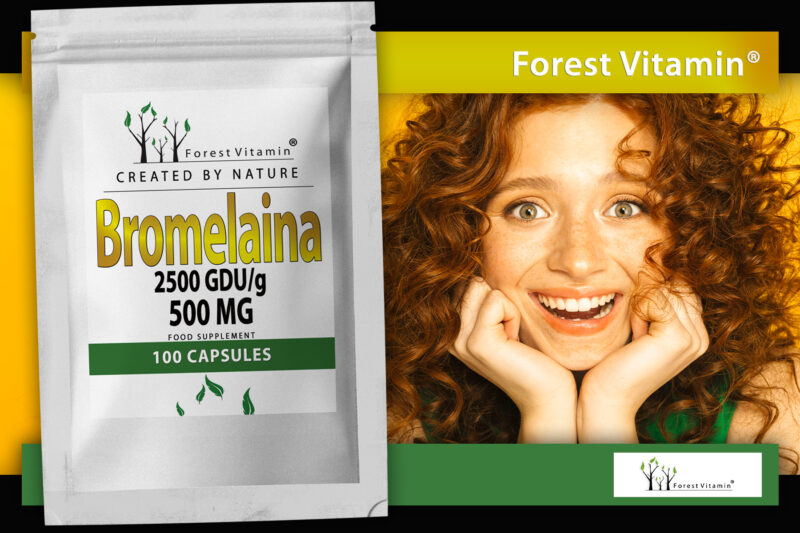 Forest Vitamin® Bromelaina 500 mg - 100 Kapsułek HPMC - obrazek 8