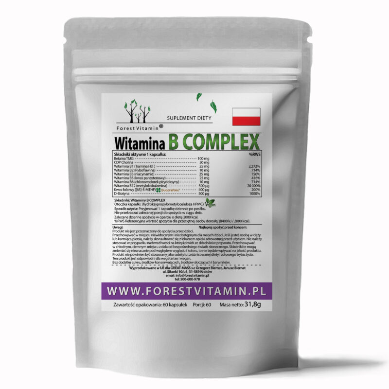 Forest Vitamin® Witamina B Complex - 60 Kapsułek HPMC - obrazek 2