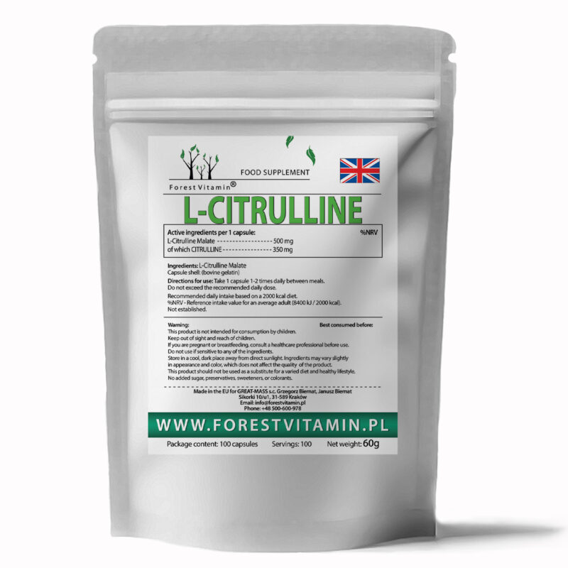 Forest Vitamin® Cytrulina 500 mg - 100 Kapsułek - obrazek 3