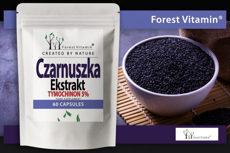 Forest Vitamin® Czarnuszka Ekstrakt (Nigella sativa) 500 mg - 60 Kapsułek - obrazek 6