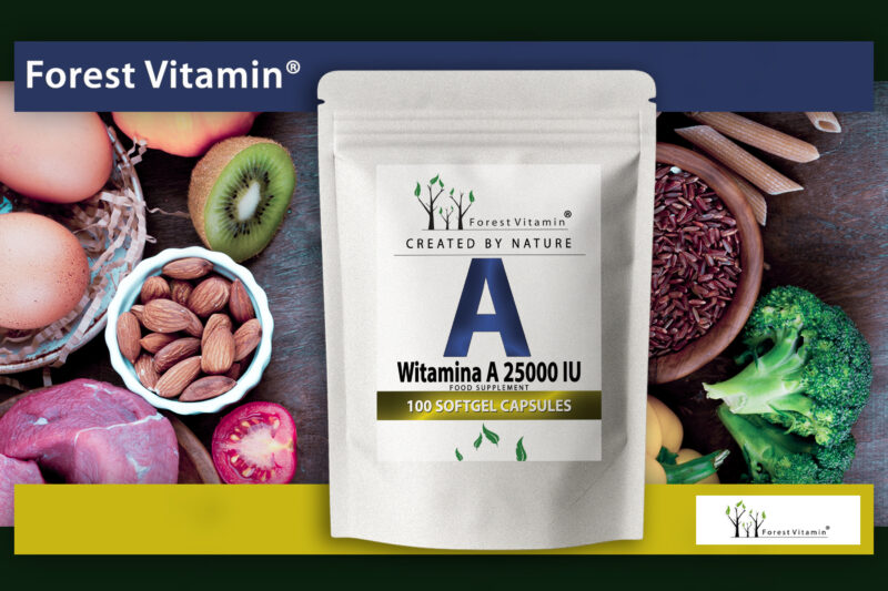 Forest Vitamin® Witamina A 25.000 IU - 100 Kapsułek Softgel - obrazek 8