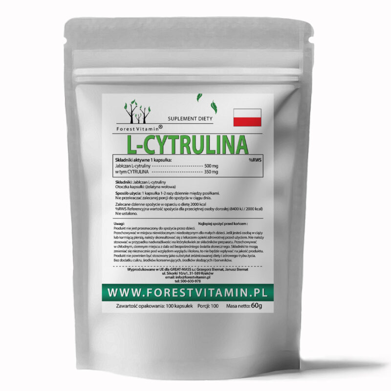 Forest Vitamin® Cytrulina 500 mg - 100 Kapsułek - obrazek 2