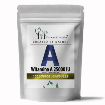 Forest Vitamin® Witamina A 25.000 IU - 100 Kapsułek Softgel