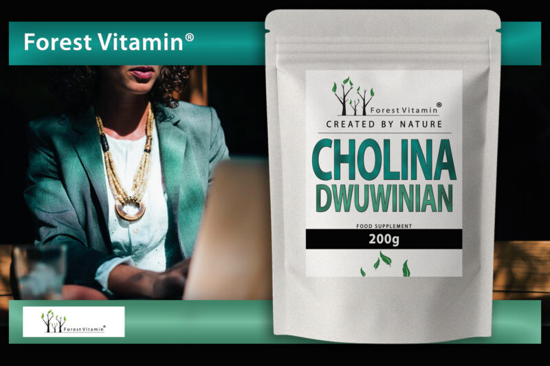 Forest Vitamin® Dwuwinian Choliny 500 mg - 200 gramów w Proszku - obrazek 6
