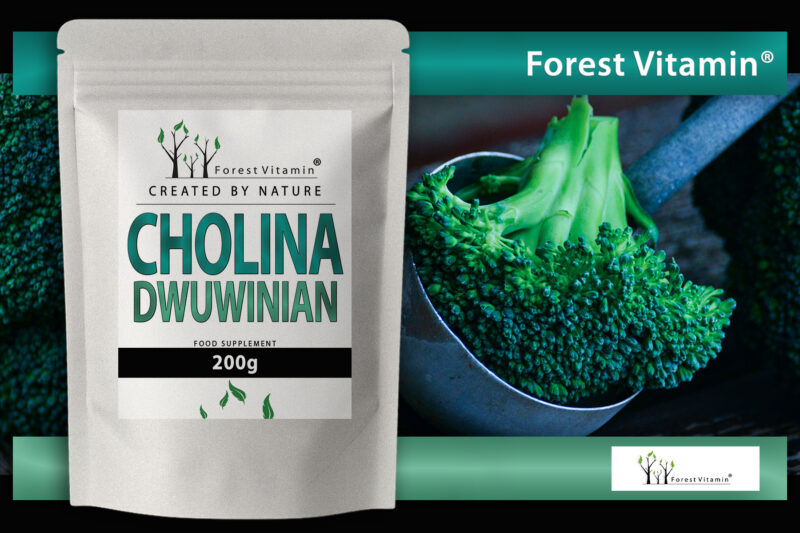 Forest Vitamin® Dwuwinian Choliny 500 mg - 200 gramów w Proszku - obrazek 7