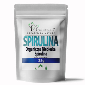 Forest Vitamin® Spirulina Organiczna Niebieska 340 mg - 25 gramów w Proszku