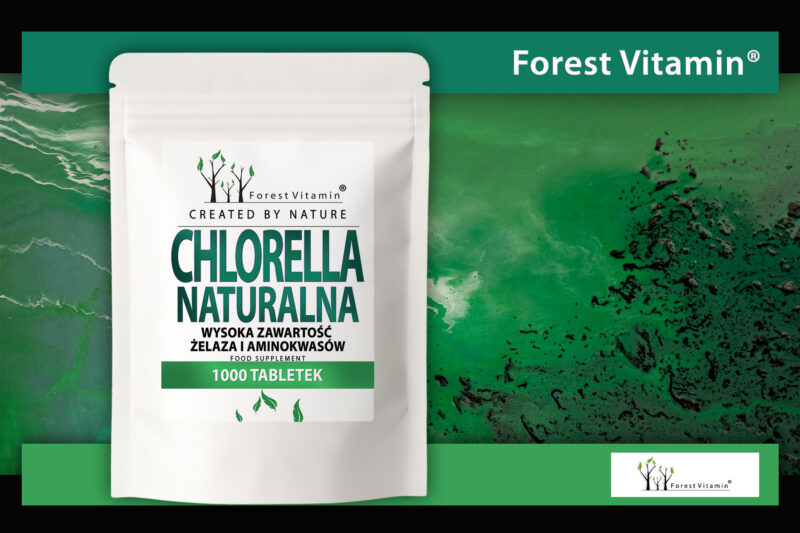 Forest Vitamin® Chlorella Naturalna 250 mg - 1000 Tabletek - obrazek 6